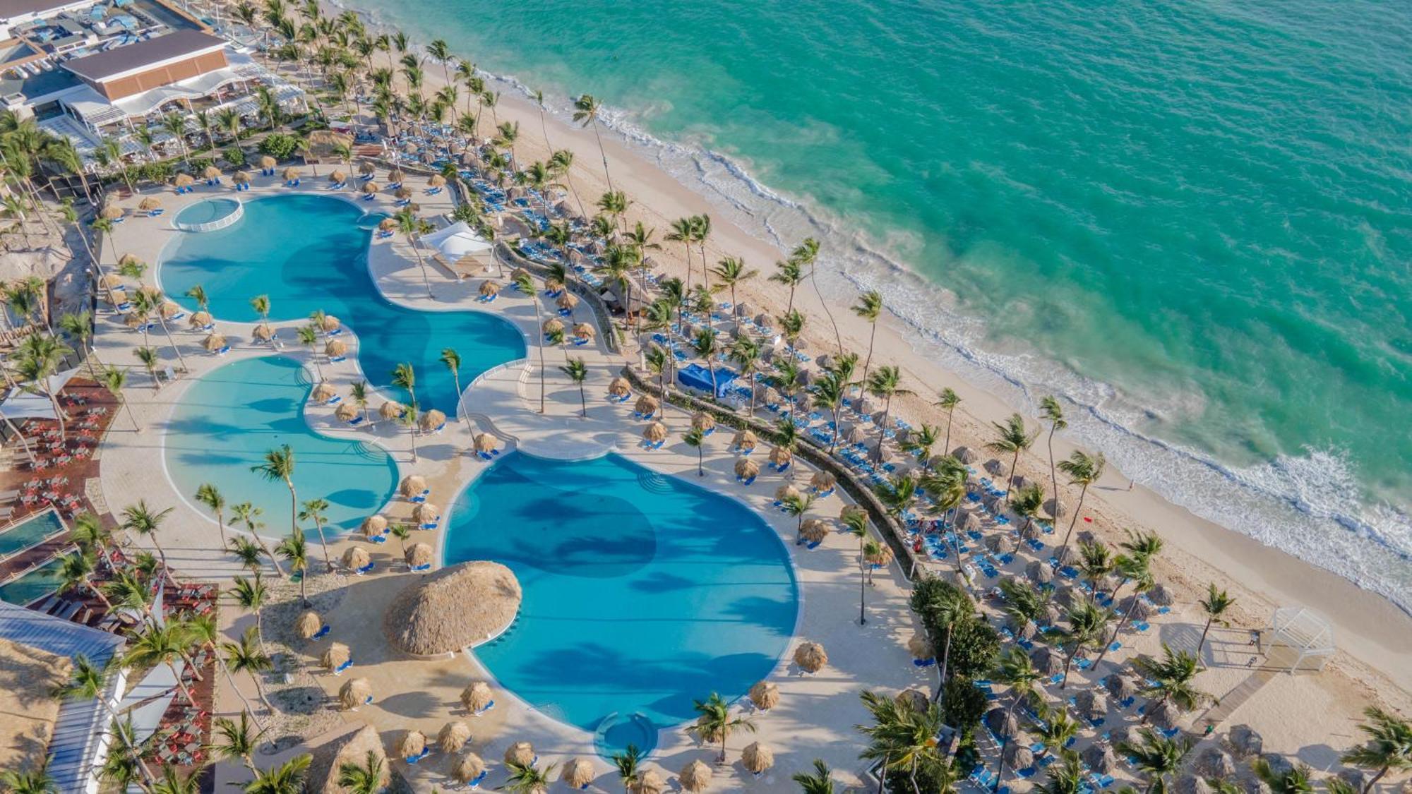 Bahia Principe Grand Bavaro Punta Cana Luaran gambar Aerial view of the beach at Hard Rock Hotel Vallarta